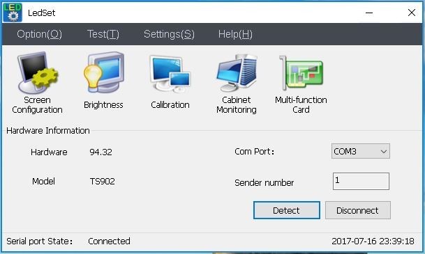 How to upgrade firmware via LedSet