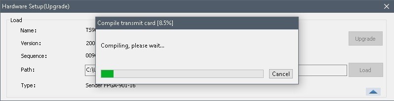 How to upgrade firmware via LedSet